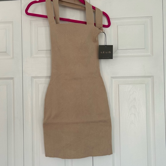 Knit dress with cross cross back - Picture 2 of 5